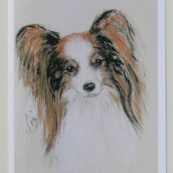 Papillon Dog Art Note Cards By Cori Solomon