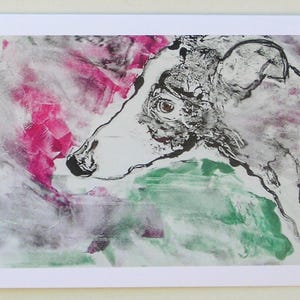Greyhound Dog Art Notecards By Cori Solomon
