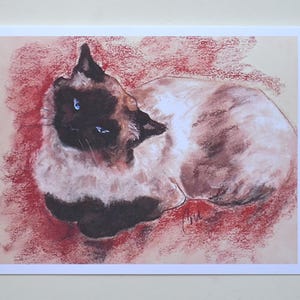 Ragdoll Cat Art Notitiekaarten door Cori Solomon