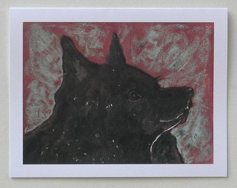 Schipperke Art Note Cards by Cori Solomon