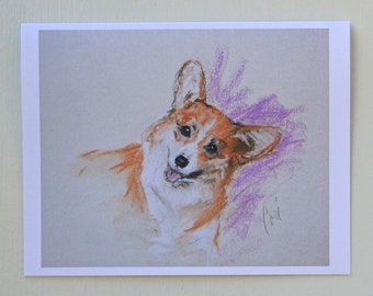 Pembroke Welsh Corgi Dog Art Note Cards by Cori Solomon