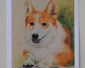 Corgi Dog Art Note Cards Agility by Cori Solomon