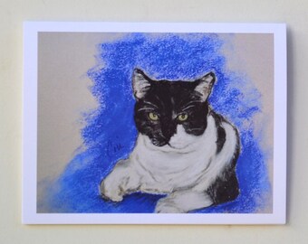 Black and White Cat Art Note Cards By Cori Solomon