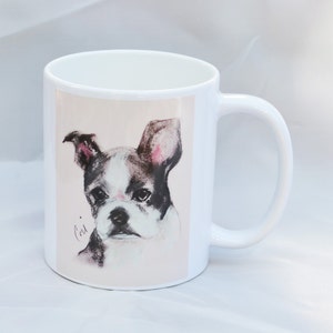 Boston Terrier Dog Art Mug by Cori Solomon