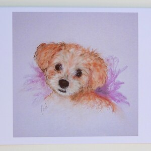 Cartes de correspondance Goldendoodle Puppy Dog par Cori Solomon
