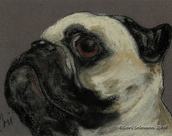 Fawn Pug Dog Art Notepad By Cori Solomon