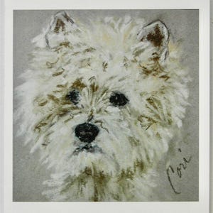 West Highland Terrier Westie Dog Art Note Cards By Cori Solomon