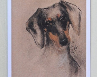 Doxie Dachshund Dog Art Note Cards By Cori Solomon