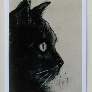 Biglietti d'auguri con l'arte del gatto nero di Cori Solomon