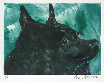 Schipperke Dog Art Notepad By Cori Solomon