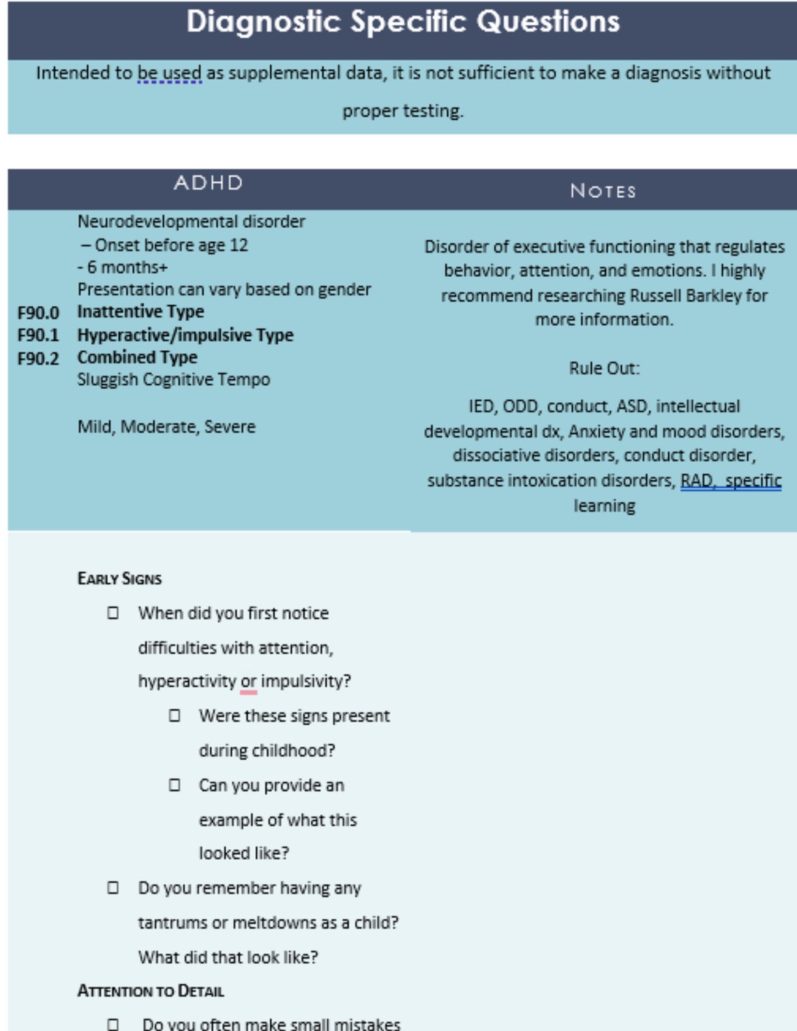Clinical Interview + Clinical Intake Templates - Etsy