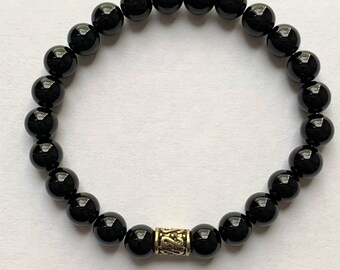 Bracelet Onyx - Bracelet Stretch - 7 pouces