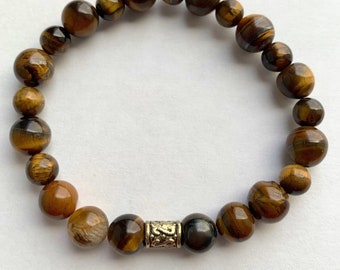 Tiger’s Eye Bracelet - Stretch Bracelet -  7 3/4 inches