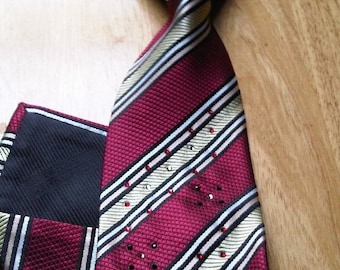 Red Rhinestone Crystal Embellished Tie Neckwear