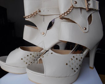 High Heel Platform Sandal Boots