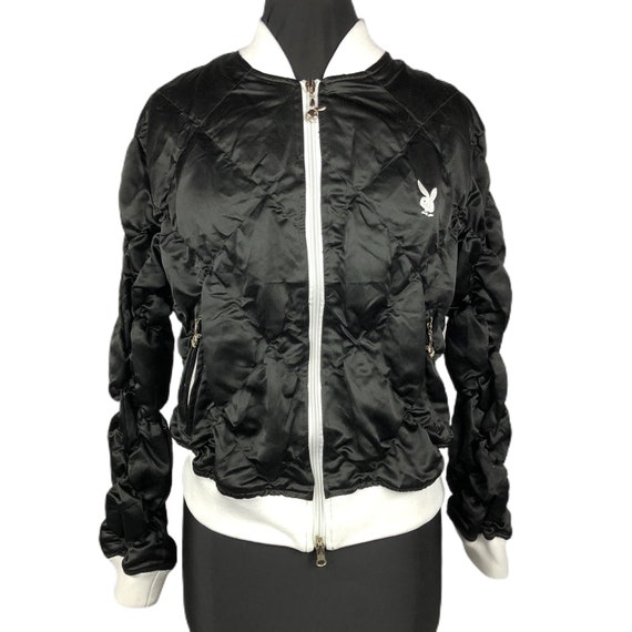 White Quilted Crop Bomber Jacket 