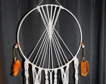 Extra Large Macrame Dreamcatcher, Teepee Style, Hanging Wall Art Decor