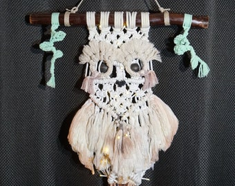 Macrame Hanging Medium Sized Owl