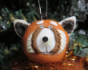 Plumpy Red Panda Ornament Group 2