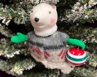 Percy the Polar Bear Ornament Group 2