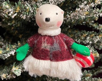 Percy the Polar Bear Ornament Group 1