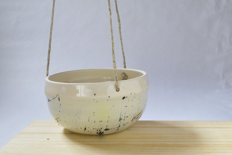 Large Handmade Ceramic Hanging Planter /Indoor Hanging Planter Etsy
