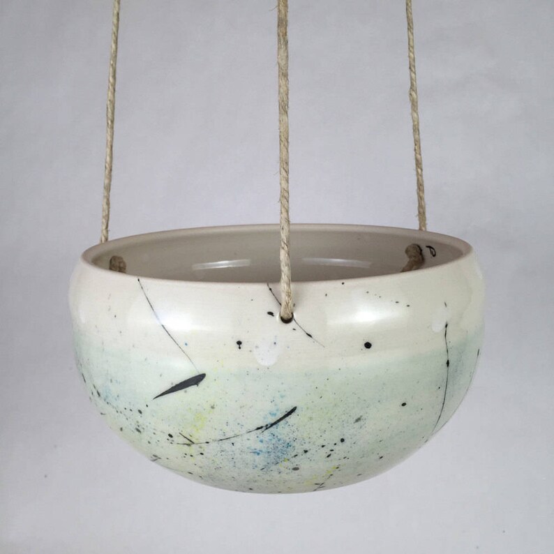 Large Handmade Ceramic Hanging Planter /Indoor Hanging Planter Etsy