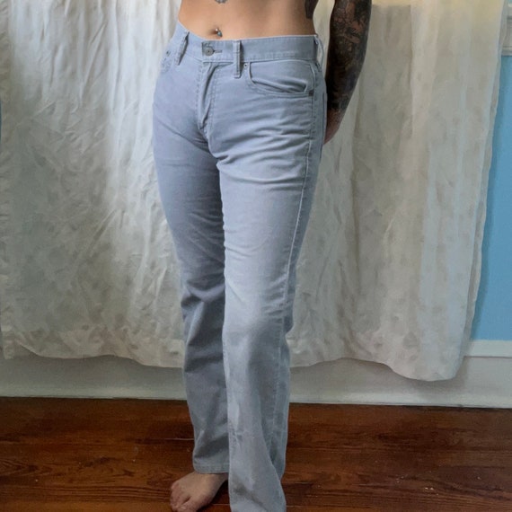 levi’s light grey corduroy pants size 29x30 - image 1