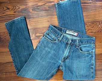 levi’s slim straight classic blue jeans size 29x30