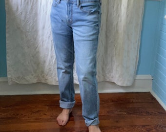 Signature Levi Strauss Jeans in heller Waschung, Größe 32x33