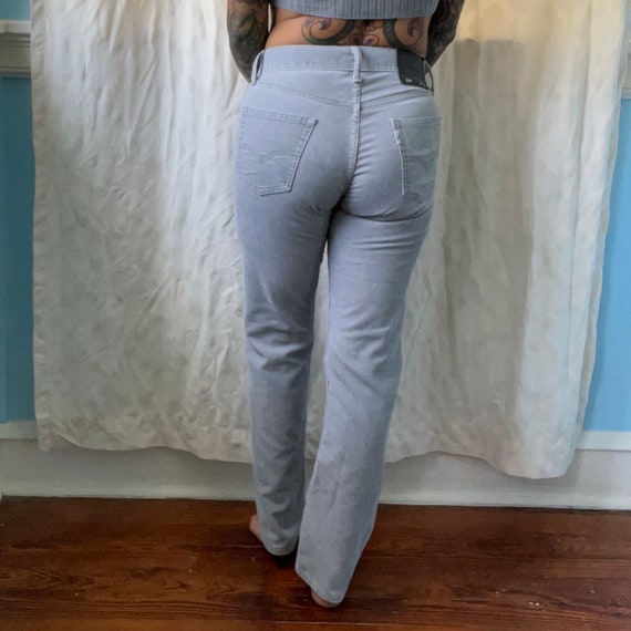levi’s light grey corduroy pants size 29x30 - image 2