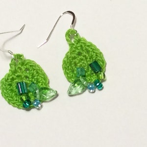 Crochet Beaded Earrings