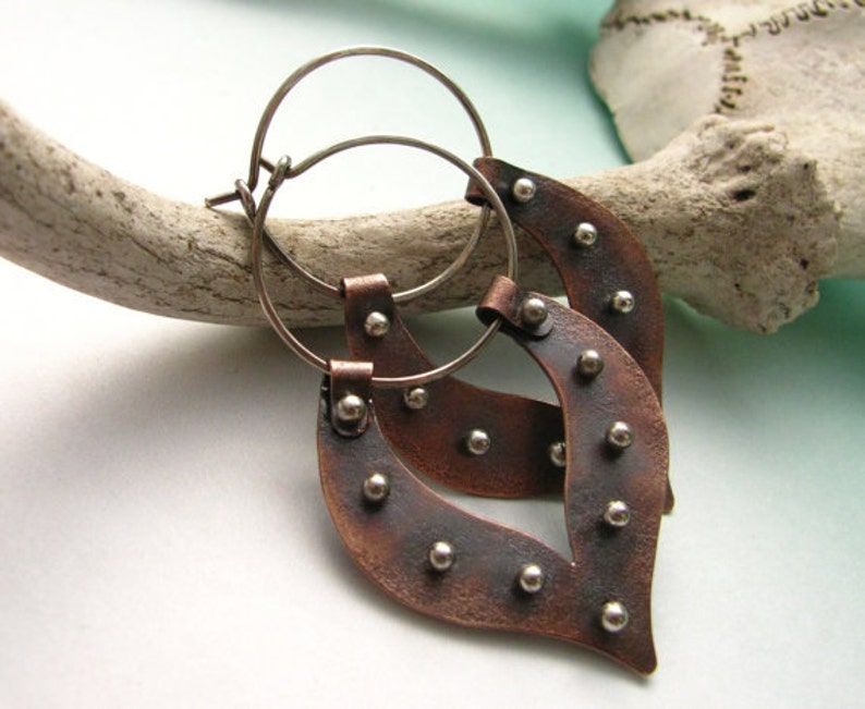 large tribal hoop earrings