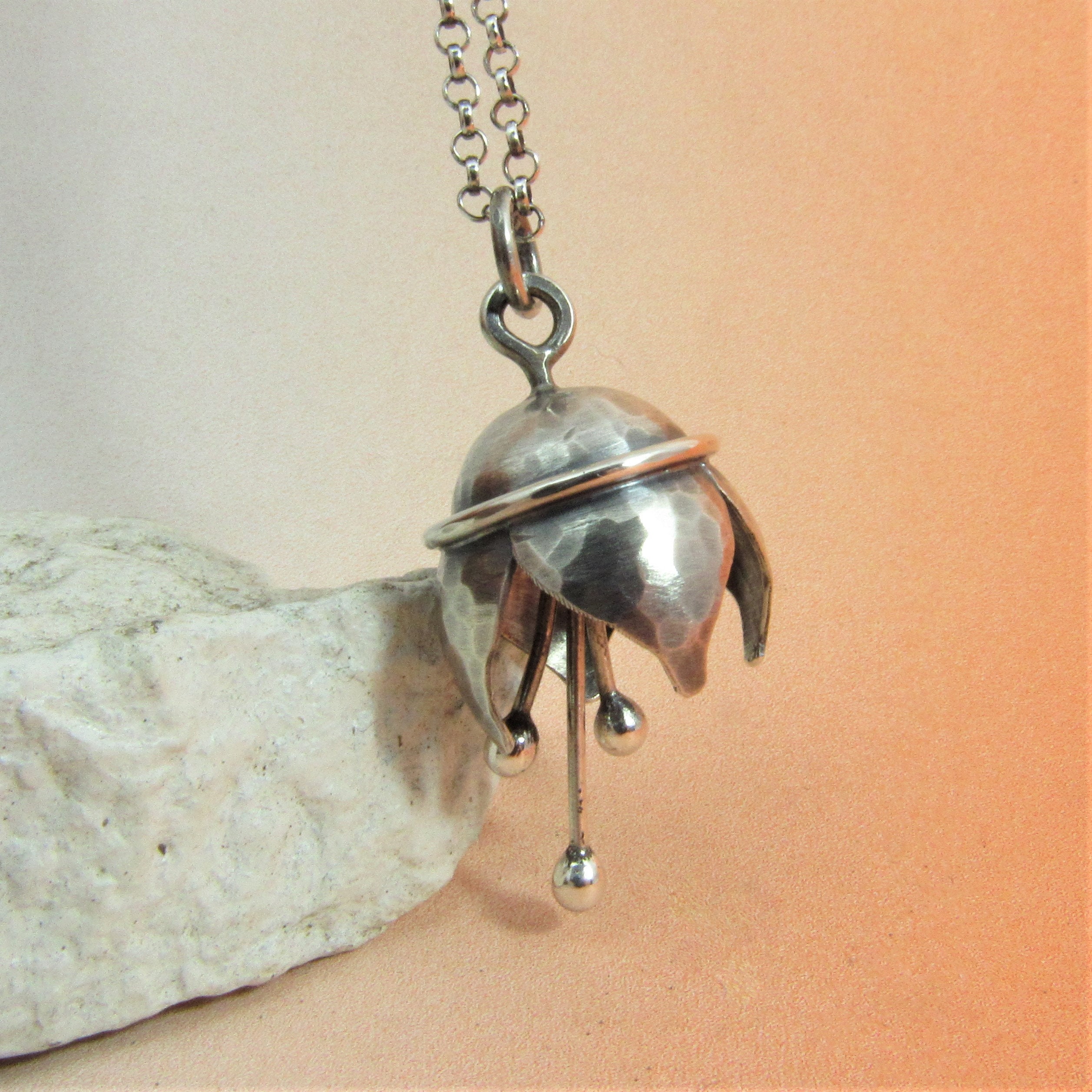 Bell Flower Necklace Etsy