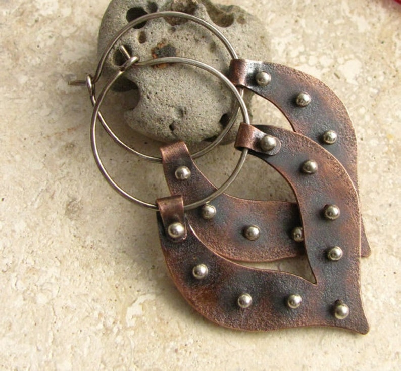 large tribal hoop earrings