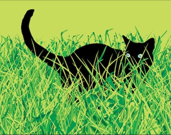 Cat in Grass