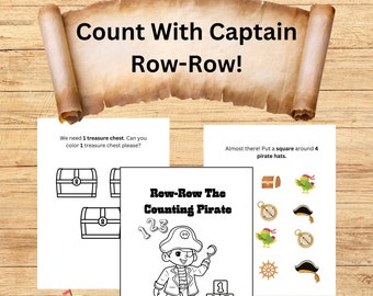 Counting Pirate Preschool Workbook