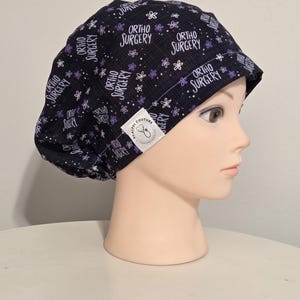 Ortho Surgery Scrub hat, Euro Style Surgical cap, FREE domestic SHIPPING