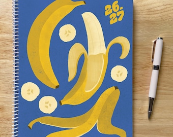 2026-2027 Bananas Academic Planner: One Page Week, 8.5x11in