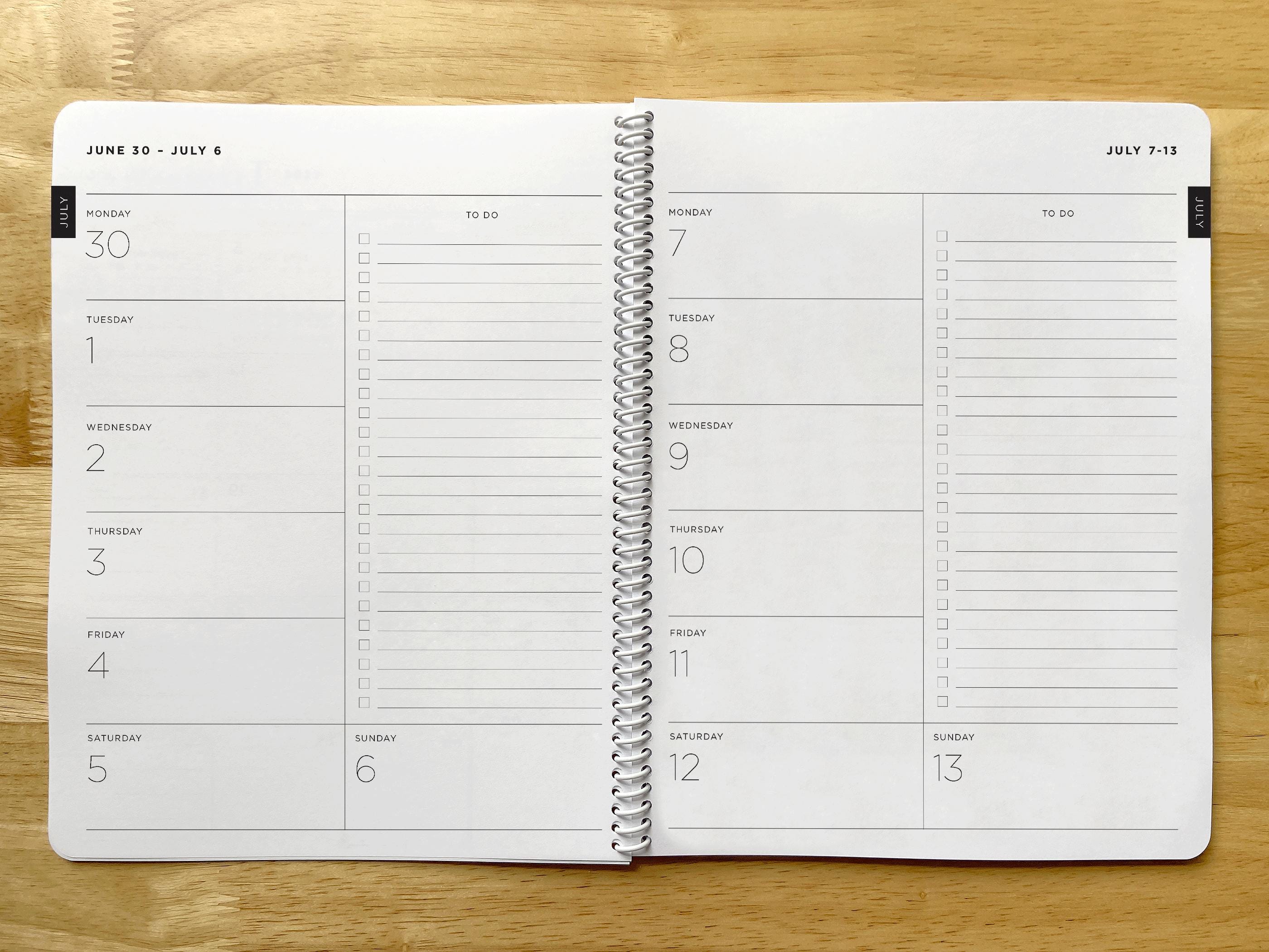 2025-2026 8.5x11in Vintage Teapots Planner, Letter Size, 12