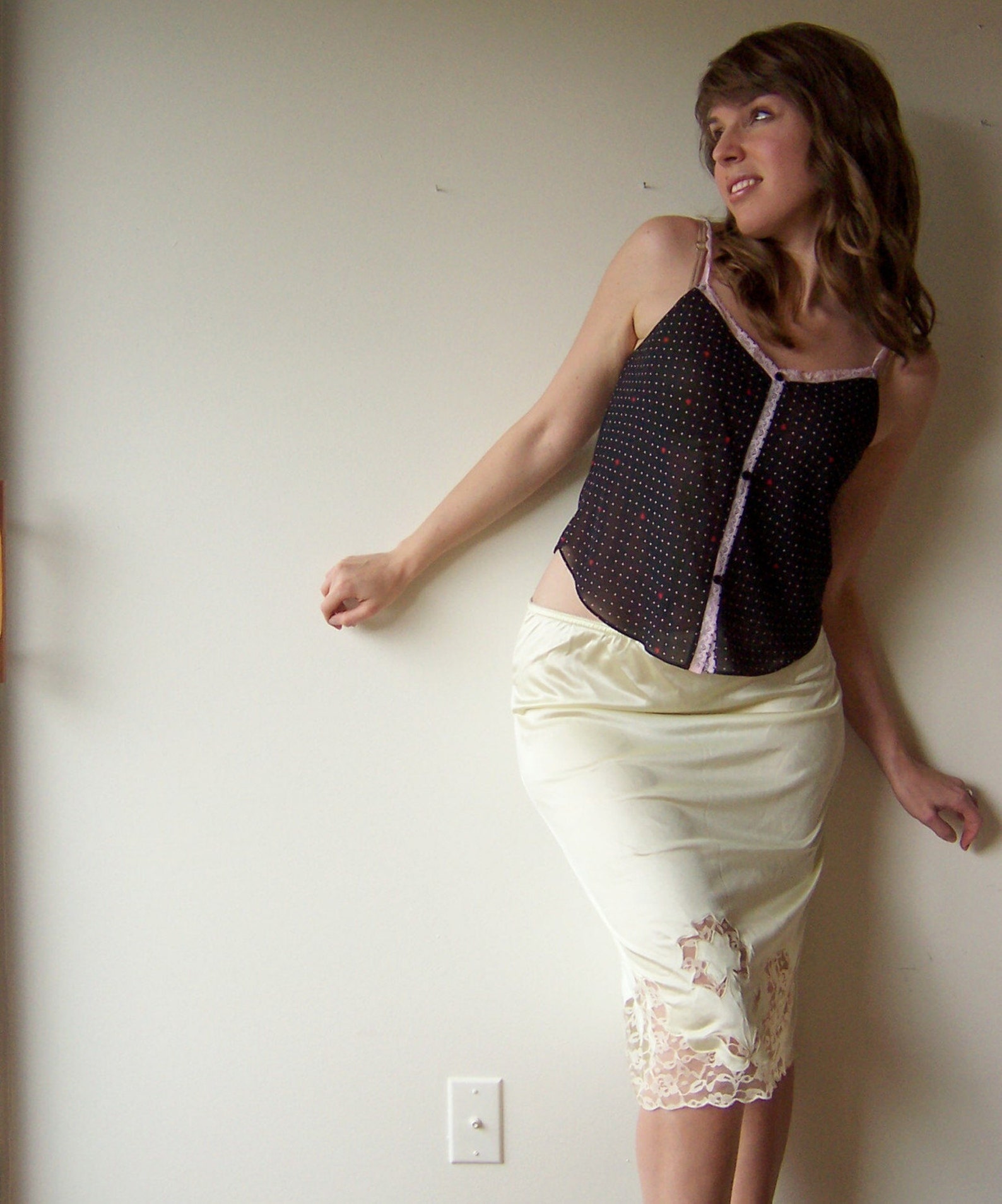 Yellow Half Slip Etsy