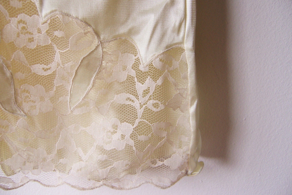 Yellow Half Slip Etsy