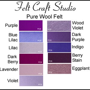 Pure Wool Felt 1mm EXTRA LARGE 30cm x 25cm 9.8 x 11 3/4 Australian Merino Wool Choose your own color 1 square Craft Supply image 4