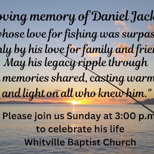 Celebration of life fishing invitation, announcement, memorial service, end of life service invite, end of life fishing invitation