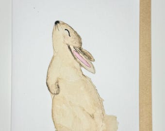 ノートカードセット、バニー