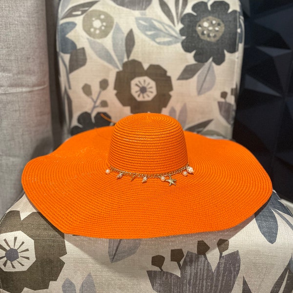 Isla Bonita Beach Charm surdimensionné chapeau de paille pour femme ~ chapeau d'été ~ chapeau à bord large ~ chapeaux de paille pour femme ~ grand chapeau souple ~ chapeau de vacances