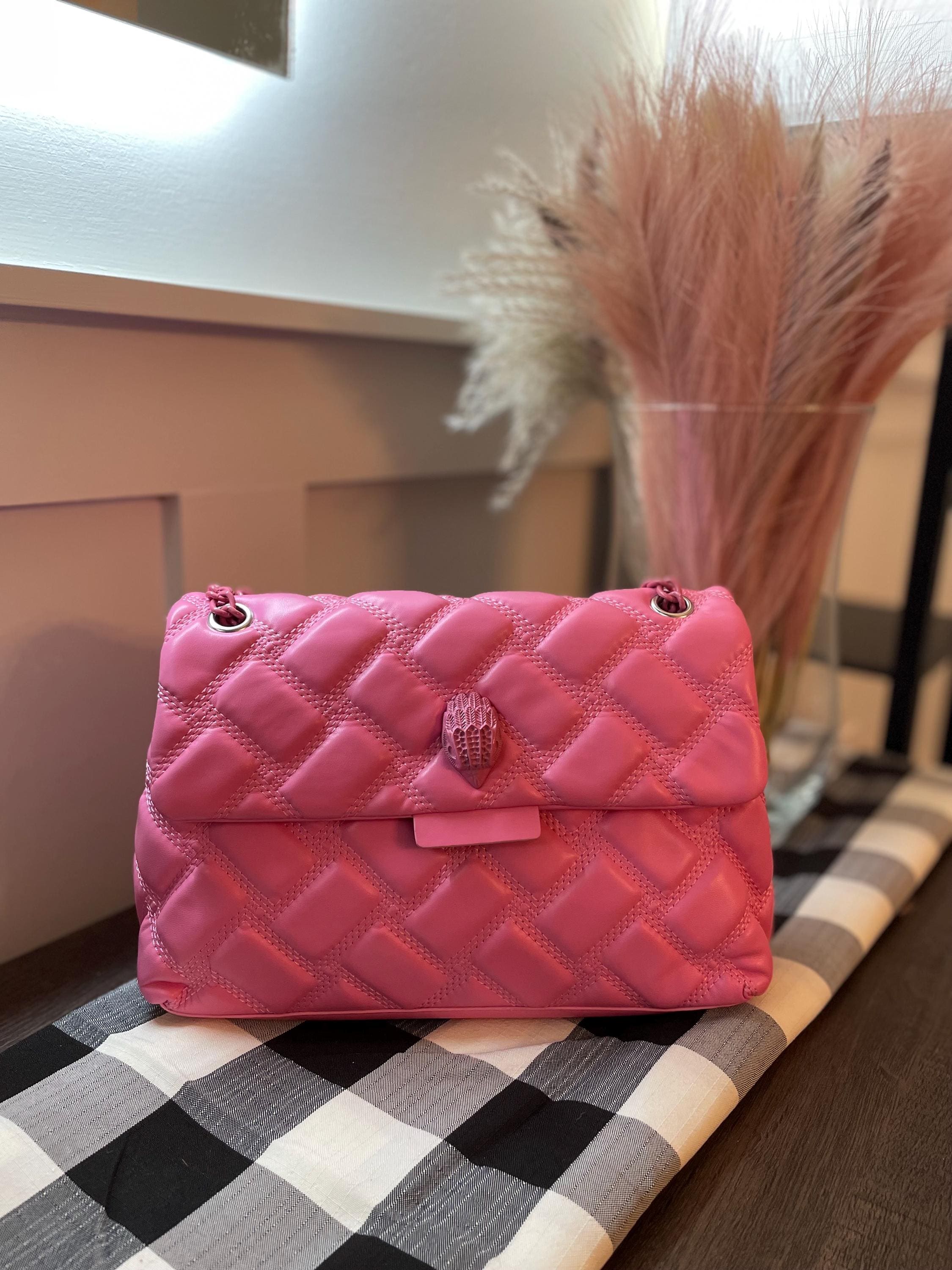 Carvela Grey Rose Gold Glitter Purse Kurt Geiger Kurt Geiger