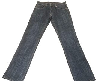 Jeans en denim gris Levis style vintage des années 90 Slim Straight 30 x 34 100 coton