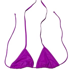 Y2K Victorias Secret String Bikini top Small Purple swim summer pool beach
