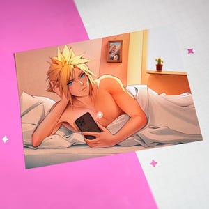 Final Fantasy VII / FF7 - Cloud Strife - Poster / stampa A4